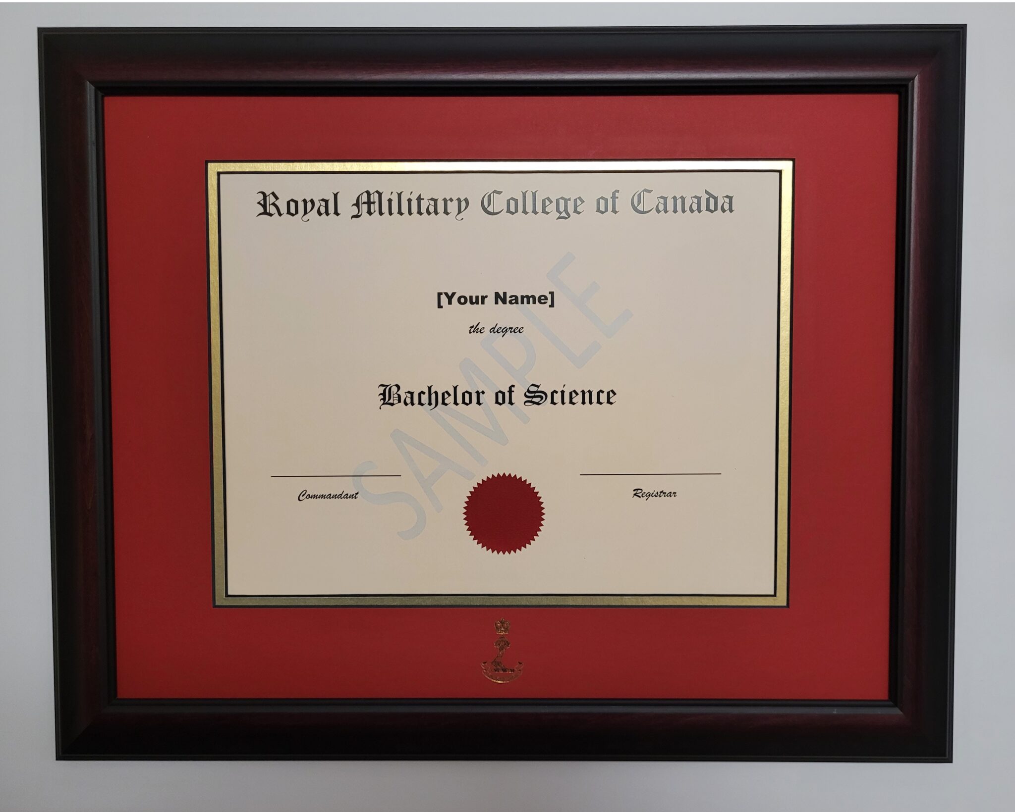 Order your Grad Frames Here RMC Alumni Association Inc. L